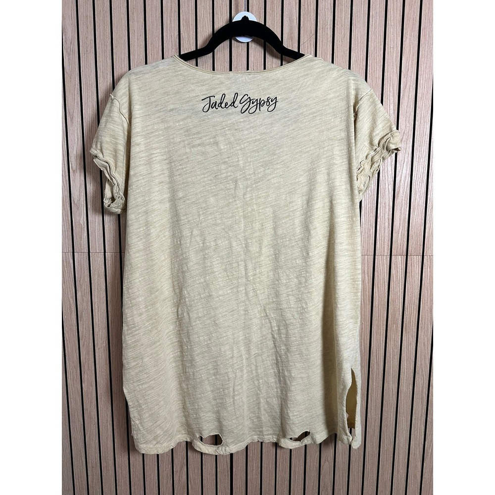 273 Jaded Gypsy Stevie Nicks Concert Tee Distressed V-Neck (L/XL, EUC) - Picture 3 of 5
